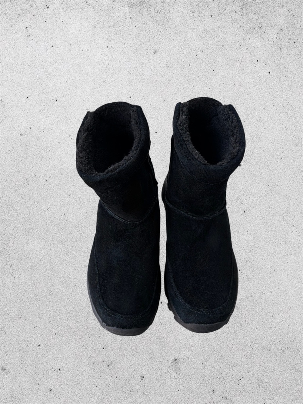 Merrell Black Suede Sherpa Lined Winter Boots Sz 7.5